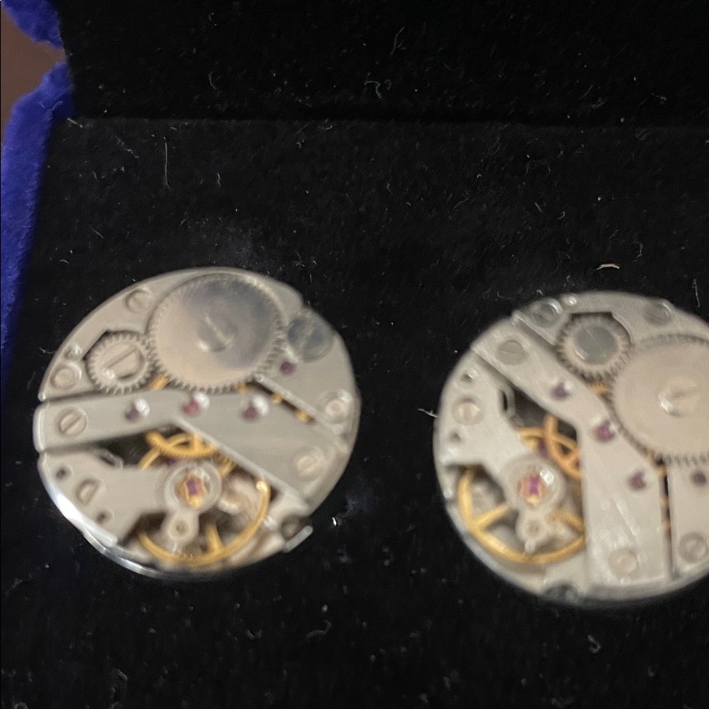 Steampunk Gear Cufflinks NWT - image 2
